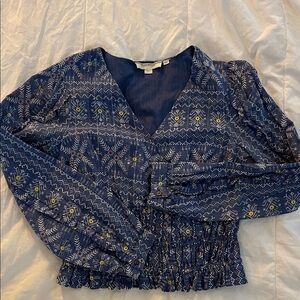 Forever that Girl Blue Patterned Women's Blouse